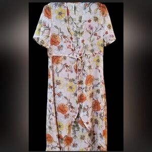 Boho sheer Floral Duster/kimono